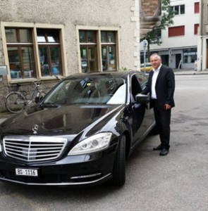 Taxi or Limo transfers to exhibition square / Messeplatz Basel.